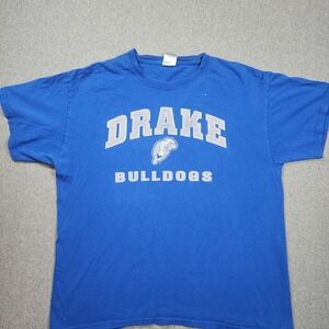 Unbranded Drake Bulldogs T-Shirt Mens XL Blue Fair Graphic Tee NCAA College